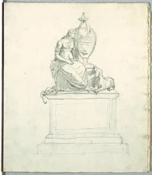 Study after a Funeral Monument and Study after Frieze